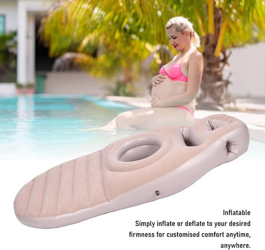 Matelas gonflable oreiller de grossesse tapis de Yoga de type O oreiller de lit de corps de maternité tapis de couchage oreiller de lit de corps sommeil avec pompe à Air