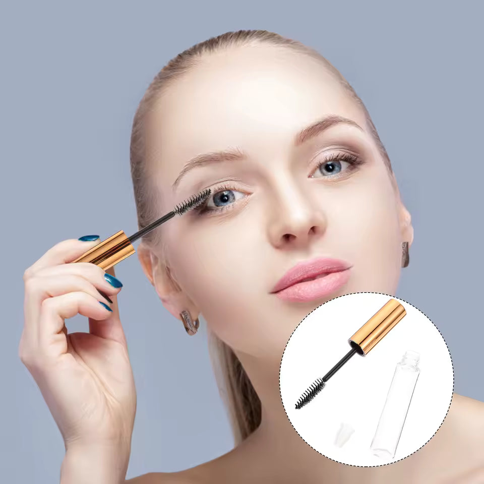 Tube de mascara vide de 10Ml, récipient rechargeable, bouteille transparente et portable pour crème liquide, utilisation en voyage, 10 pièces
