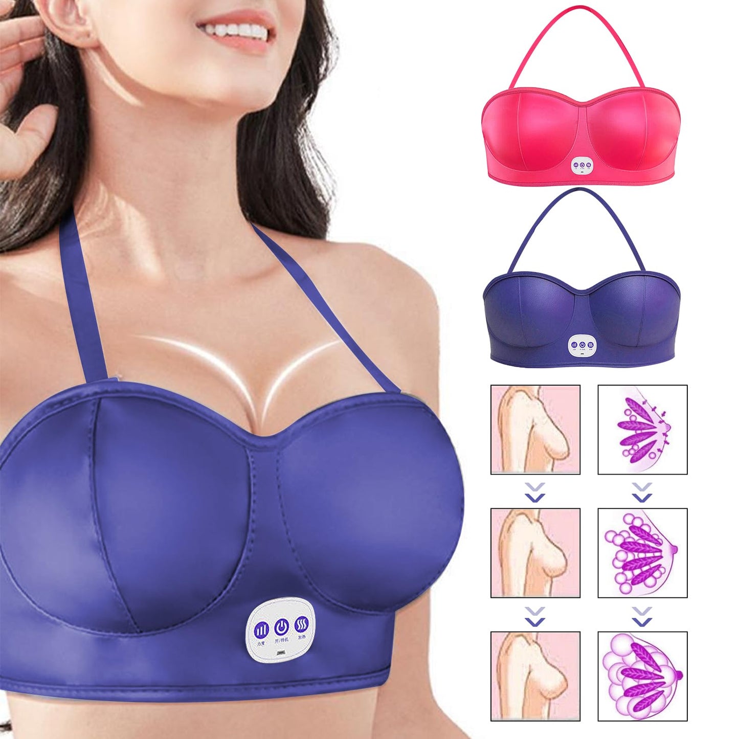 Augmentation mammaire naturelle Soutien-gorge de massage